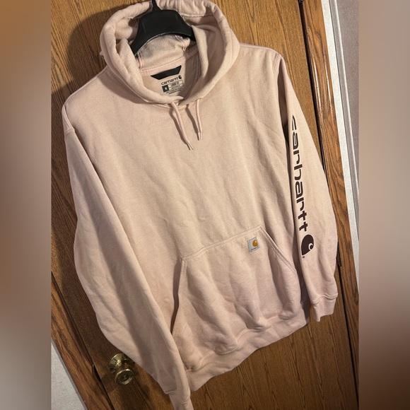 Carhartt Pink Sweatshirt Hoodie Casual Comfort - Picture 3 of 6